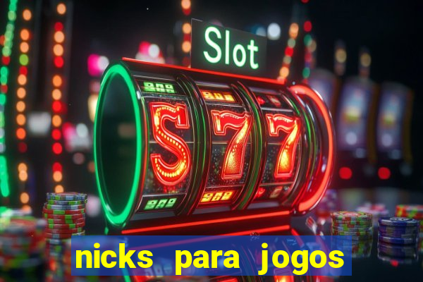 nicks para jogos de tiro